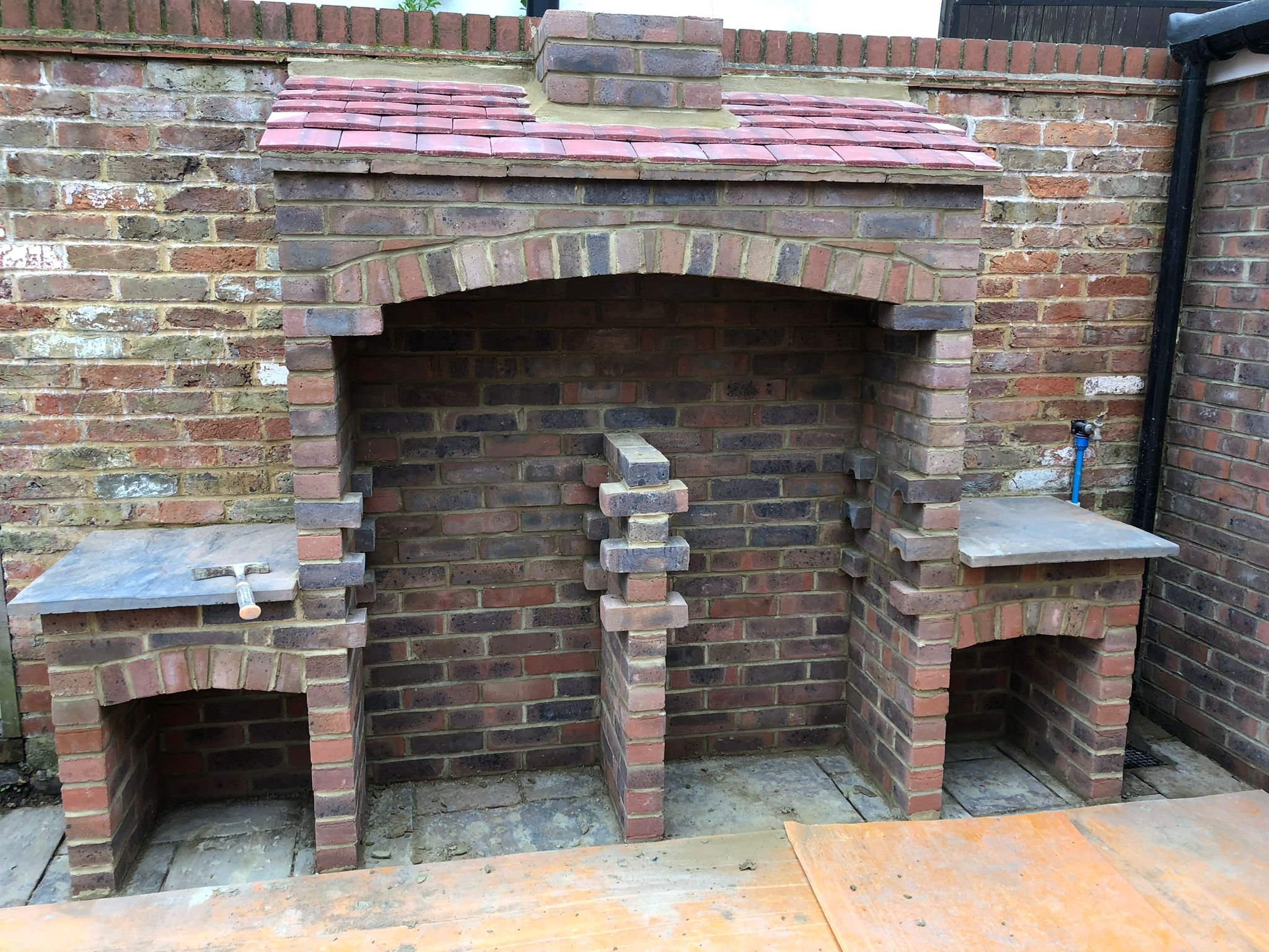 Brick oven and grill